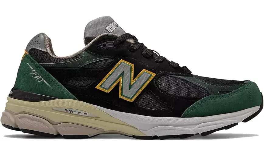 Giày New Balance 990v3 Black Green Yellow M990CP3 Giày New Balance 990v3 Black Green Yellow M990CP3