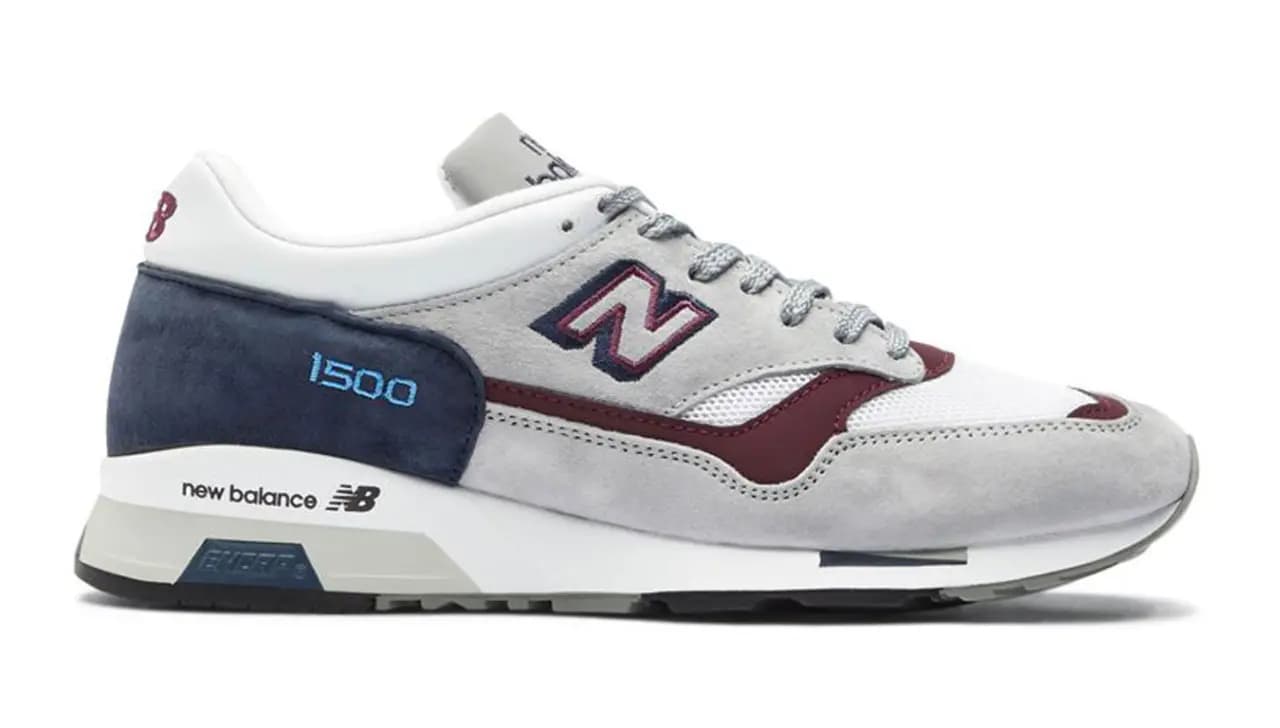 Giày New Balance M1500 'Grey Navy Burgundy' M1500NBR Giày New Balance M1500 'Grey Navy Burgundy' M1500NBR
