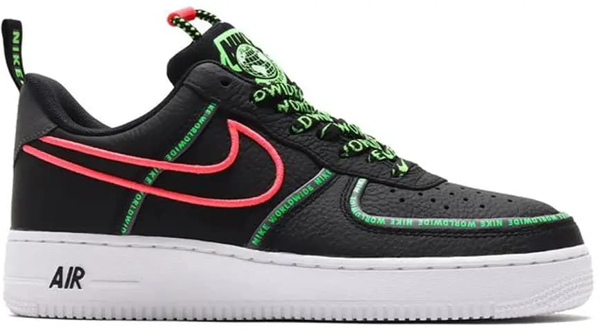 Giày Nike Air Force 1 07 PRM Worldwide Black Green Strike Crimson CK7213-001 Giày Nike Air Force 1 07 PRM Worldwide Black Green Strike Crimson CK7213-001