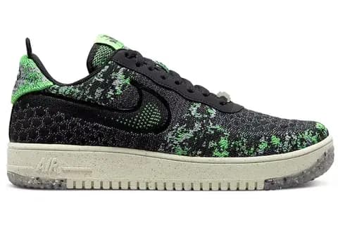 Giày Nike Air Force 1 Low Crater Flyknit 'Black Volt' DM0590-002 Giày Nike Air Force 1 Low Crater Flyknit 'Black Volt' DM0590-002