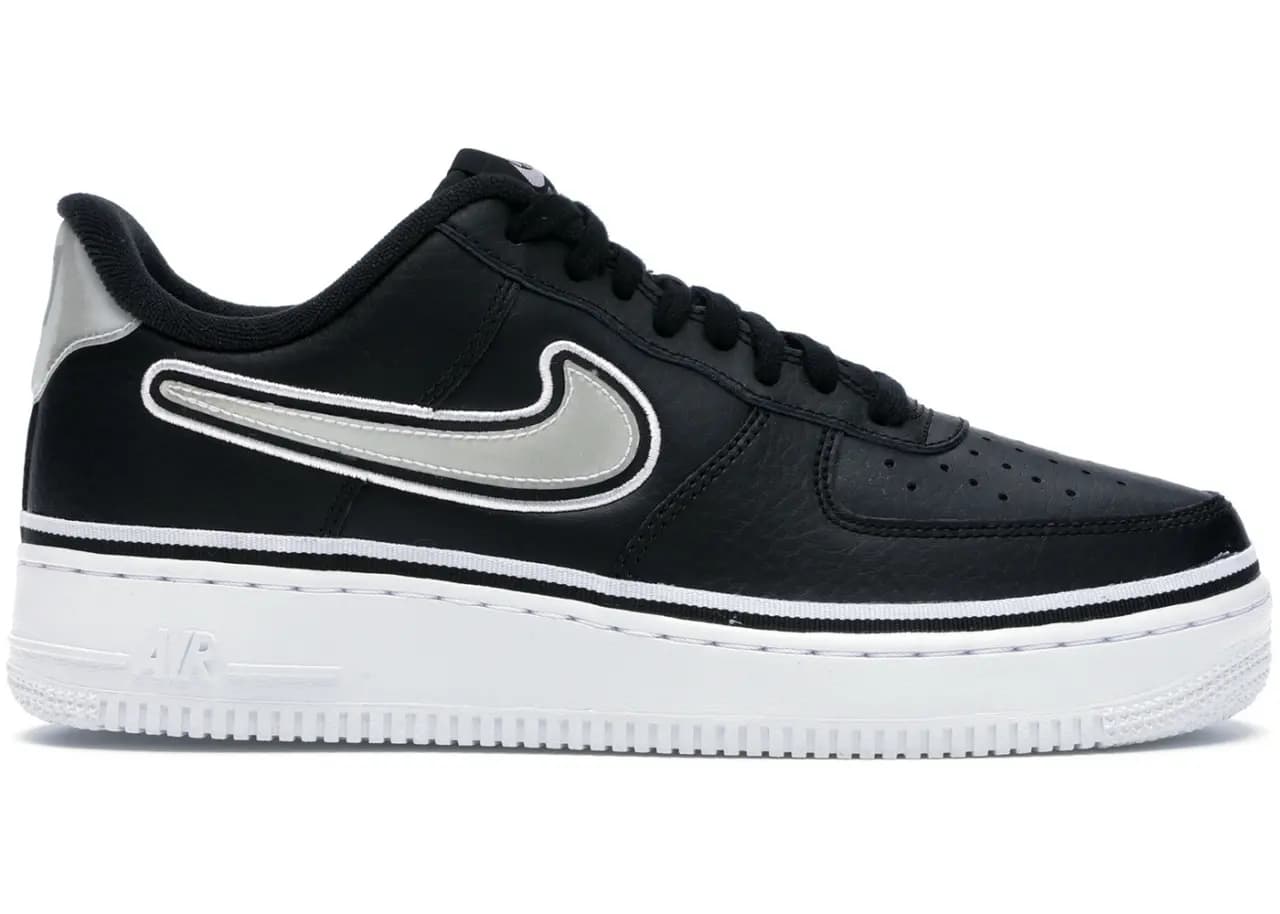 Giày Nike Air Force 1 Low Sport NBA Black White AJ7748-001 Giày Nike Air Force 1 Low Sport NBA Black White AJ7748-001