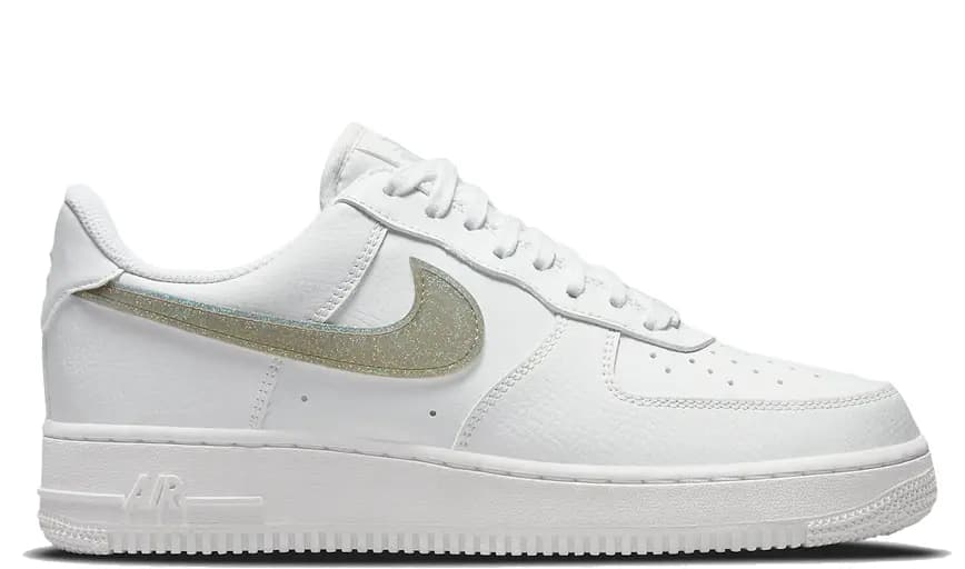 Giày Nike Air Force 1 Low 'White Gold Glitter Swoosh' DH4407-101 Giày Nike Air Force 1 Low 'White Gold Glitter Swoosh' DH4407-101