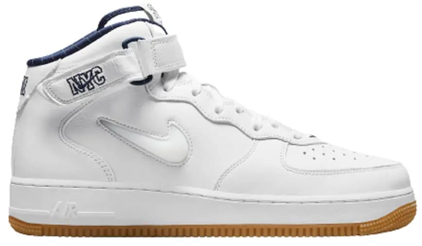 Giày Nike Air Force 1 Mid Jewel “NYC” White Navy Blue DH5622-100 Giày Nike Air Force 1 Mid Jewel “NYC” White Navy Blue DH5622-100