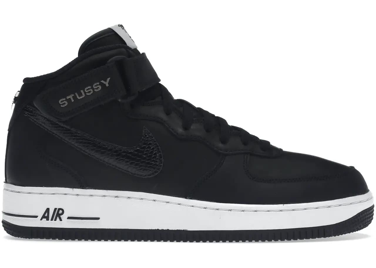Giày Nike Air Force 1 '07 Mid SP 'Stussy Black' DJ7840-001 Giày Nike Air Force 1 '07 Mid SP 'Stussy Black' DJ7840-001