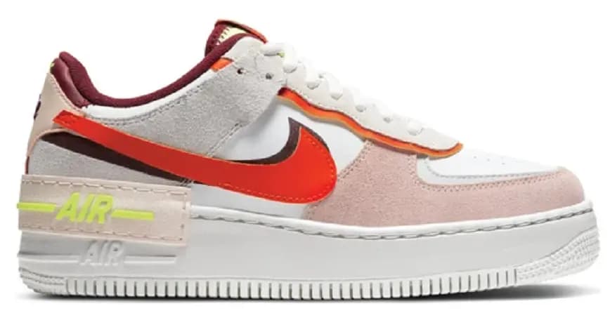 Giày Nike Wmns Air Force 1 Shadow 'Team Red Orange Pearl' CU8591-600 Giày Nike Wmns Air Force 1 Shadow 'Team Red Orange Pearl' CU8591-600
