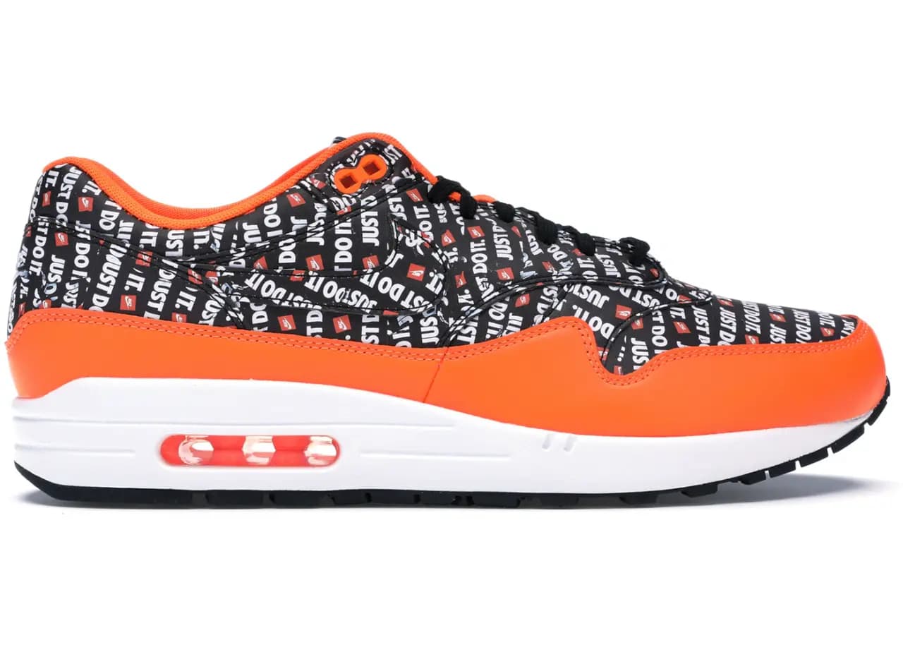 Giày Nike Air Max 1 'Just Do It Pack Black Orange' 875844-008 Giày Nike Air Max 1 'Just Do It Pack Black Orange' 875844-008
