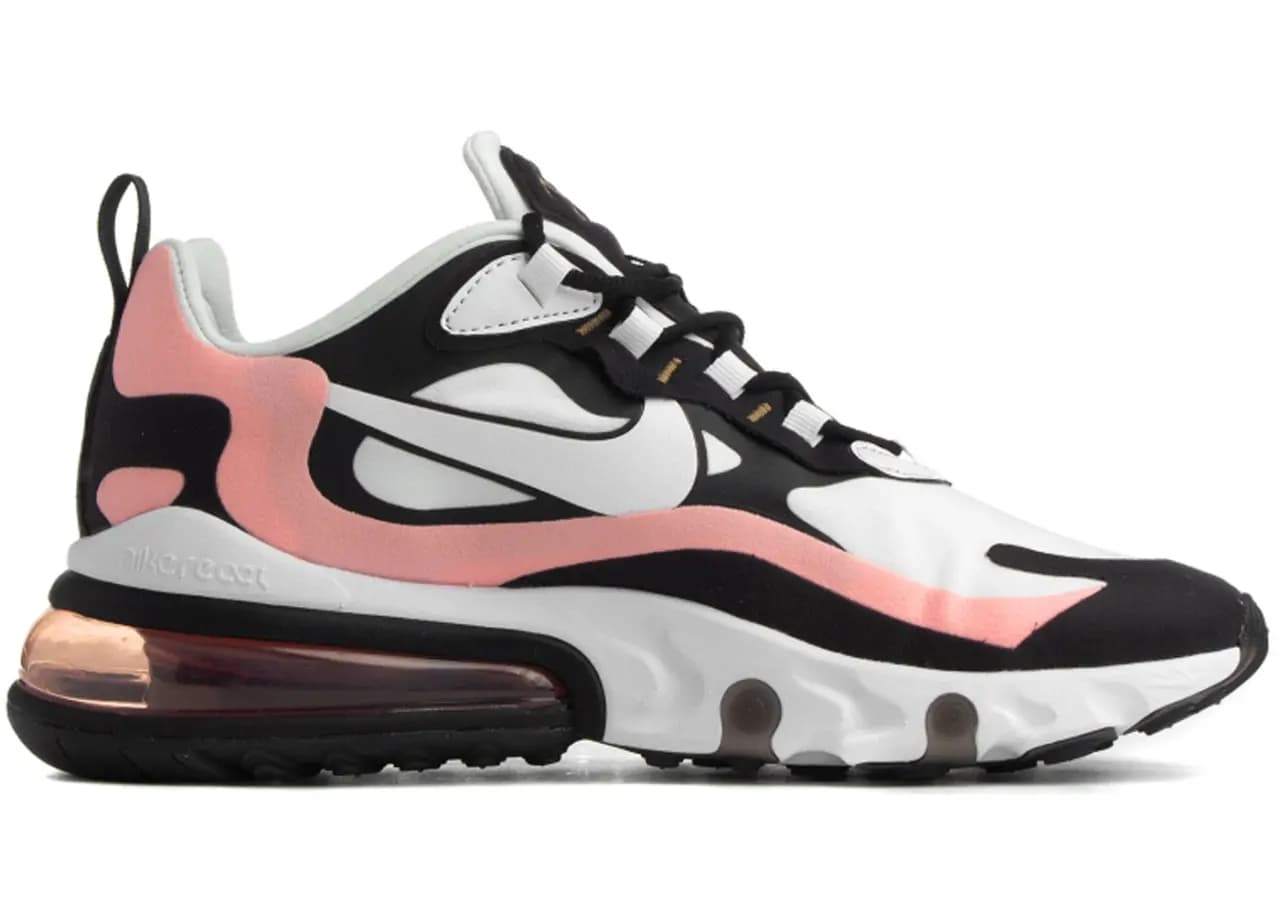 Giày Nike Air Max 270 React 'Black White Bleached Coral' (W) AT6174-005 Giày Nike Air Max 270 React 'Black White Bleached Coral' (W) AT6174-005