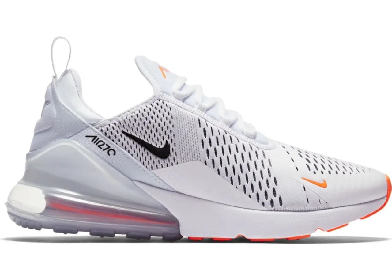 Giày Nike Air Max 270 'White Black Total Orange' AH8050-106 Giày Nike Air Max 270 'White Black Total Orange' AH8050-106