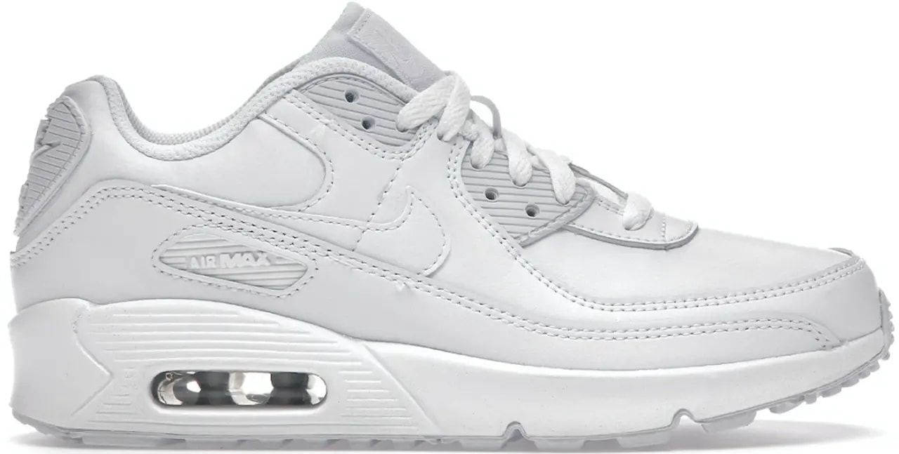 Giày Nike Air Max 90 Leather GS 'White' CD6864-100 — kich-thuoc: 36.5 Giày Nike Air Max 90 Leather GS 'White' CD6864-100 — kich-thuoc: 36.5