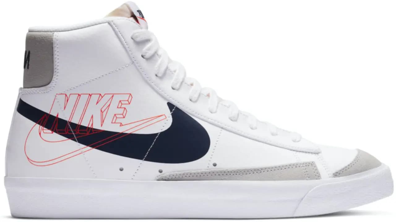 Giày Nike Blazer Mid 77 Vintage 'Reverse Logo' DA4651-100 Giày Nike Blazer Mid 77 Vintage 'Reverse Logo' DA4651-100