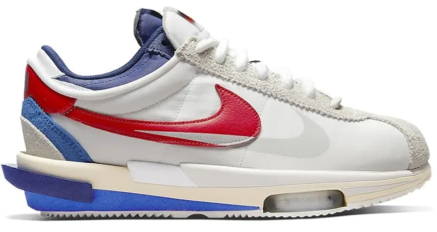 Giày Nike x Sacai Zoom Cortez SP 'White Red' DQ0581-100 Giày Nike x Sacai Zoom Cortez SP 'White Red' DQ0581-100