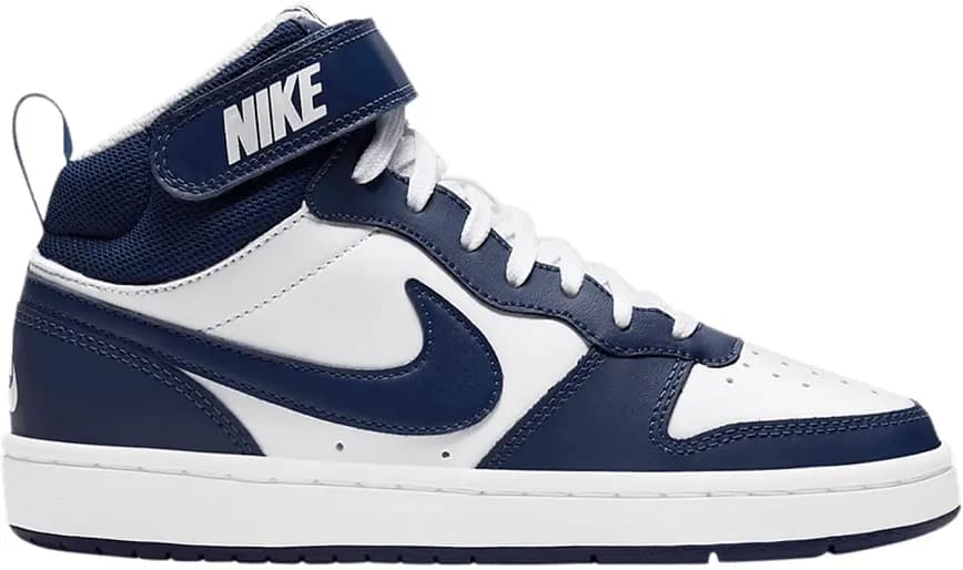 Giày Nike Court Borough Mid 2 GS 'White Blue Void' CD7782-107 Giày Nike Court Borough Mid 2 GS 'White Blue Void' CD7782-107