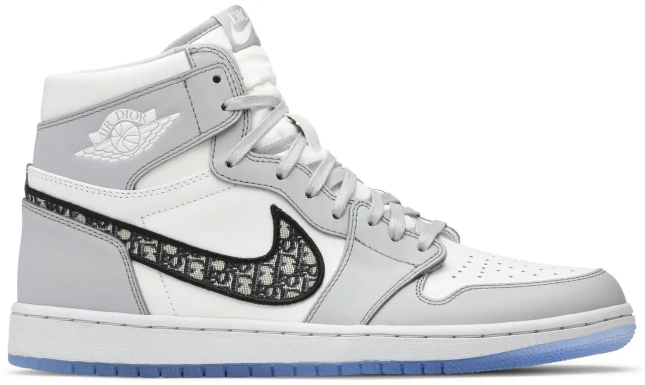 Giày Nike Dior x Air Jordan 1 High 'Wolf Grey' CN8607-002 Giày Nike Dior x Air Jordan 1 High 'Wolf Grey' CN8607-002