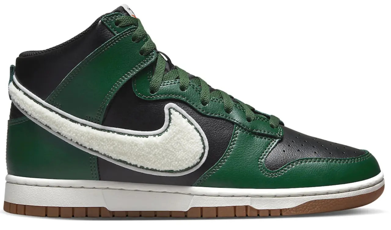 Giày Nike Dunk High 'Chenille Swoosh Black Green' DR8805-001 — kich-thuoc: lien-he-order Giày Nike Dunk High 'Chenille Swoosh Black Green' DR8805-001 — kich-thuoc: lien-he-order