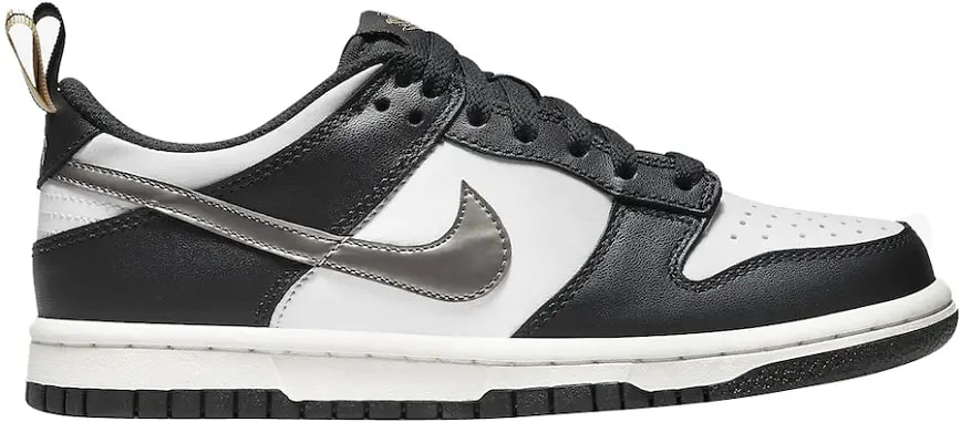 Giày Nike Dunk Low 'Black White Metallic' DH9764-001 — kich-thuoc: lien-he-order Giày Nike Dunk Low 'Black White Metallic' DH9764-001 — kich-thuoc: lien-he-order