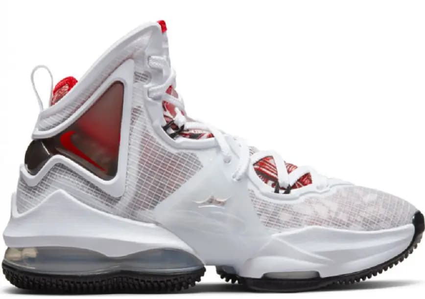 Giày Nike LeBron 19 'White Black Red Enfant' GS DD0418-101 Giày Nike LeBron 19 'White Black Red Enfant' GS DD0418-101