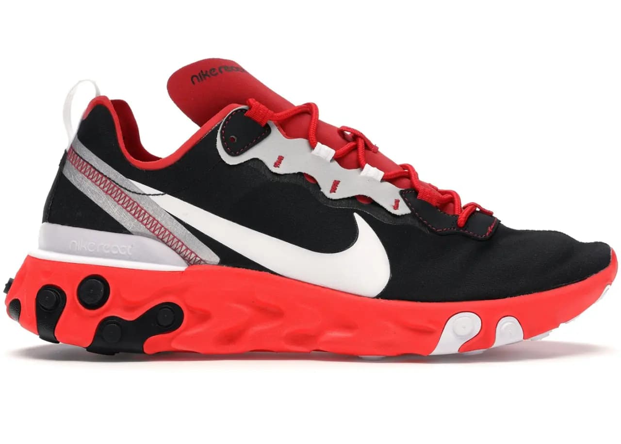 Giày Nike React Element 55 Black White Red Orbit CQ9705-001 Giày Nike React Element 55 Black White Red Orbit CQ9705-001