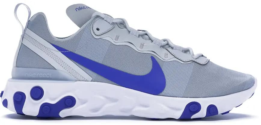 Giày Nike React Element 55 Pure Platinum Racer Blue BQ6166-005 Giày Nike React Element 55 Pure Platinum Racer Blue BQ6166-005