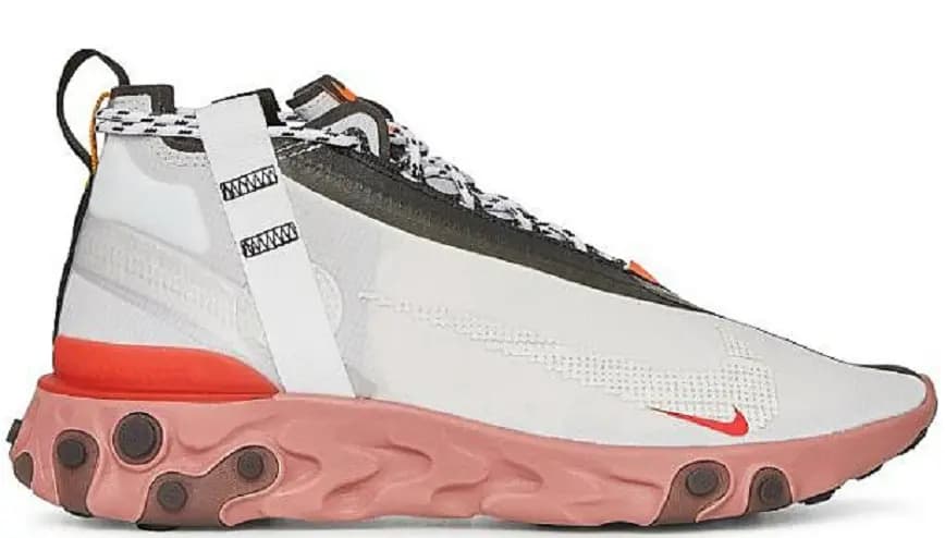 Giày Nike React Runner Mid White Light Crimson AT3143-100 Giày Nike React Runner Mid White Light Crimson AT3143-100
