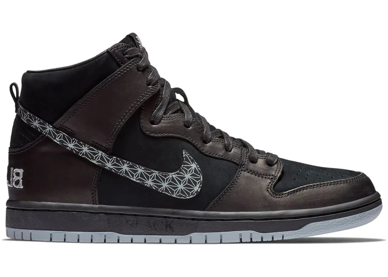 Giày Nike Black Bar x SB Dunk High Pro 'Black' AH9613-002 Giày Nike Black Bar x SB Dunk High Pro 'Black' AH9613-002