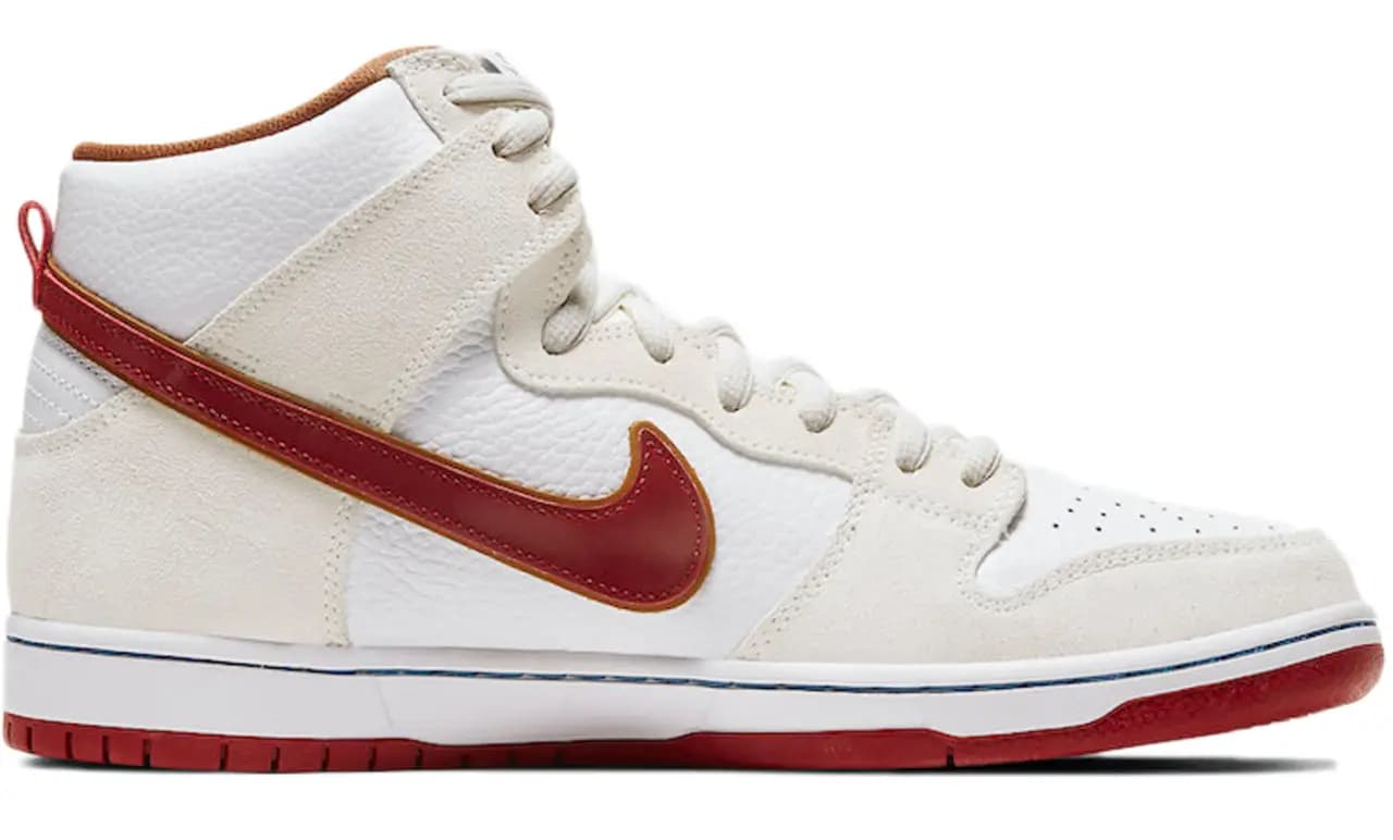 Giày Nike Dunk SB High 'Sail Bright Crimson' CV9499-100 Giày Nike Dunk SB High 'Sail Bright Crimson' CV9499-100
