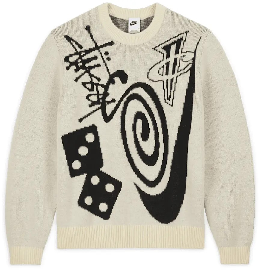 Áo Nike x Stussy Knit Sweater 'Natural' DR2894-238 — kich-thuoc: S Áo Nike x Stussy Knit Sweater 'Natural' DR2894-238 — kich-thuoc: S