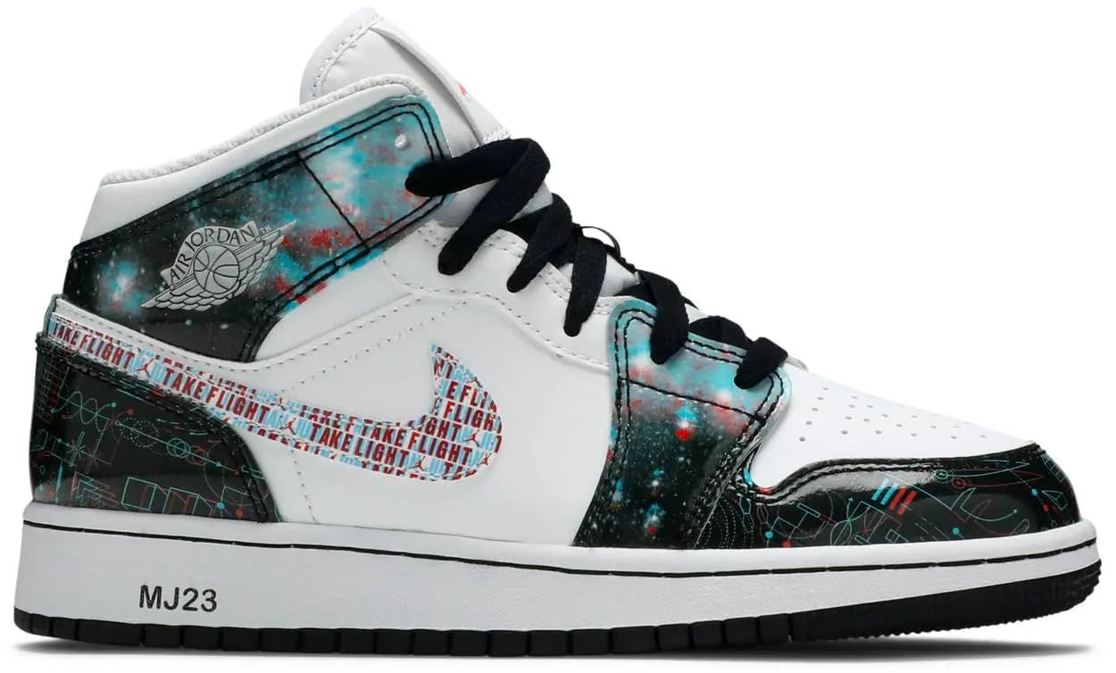 Giày Nike Air Jordan 1 Mid SE GS 'Take Flight' BQ6931-114 Giày Nike Air Jordan 1 Mid SE GS 'Take Flight' BQ6931-114