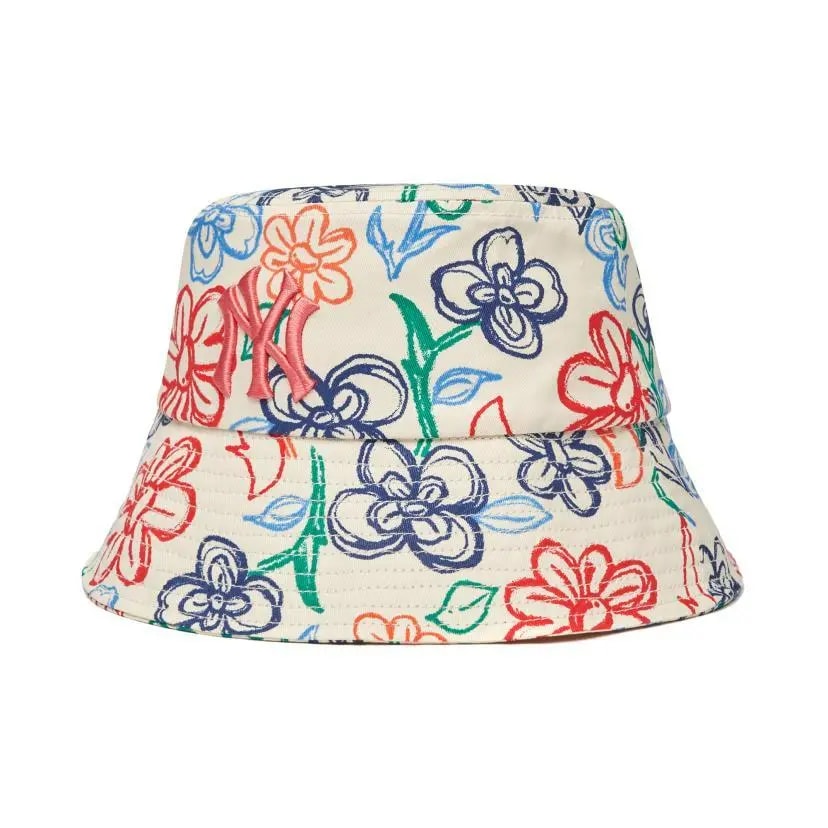 Mũ MLB Floral Cotton Bucket Hat New York Yankees 3AHT0891N-50CRS Mũ MLB Floral Cotton Bucket Hat New York Yankees 3AHT0891N-50CRS