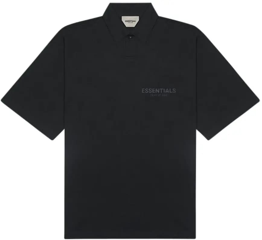 Fear Of God Essentinals Short Sleeve Boxy Polo Dark Slate ESSSBPDS Fear Of God Essentinals Short Sleeve Boxy Polo Dark Slate ESSSBPDS