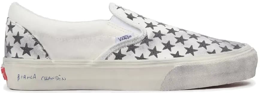 Giày Vans Vault x Bianca Chandon Classic Slip-On LX Stressed 'Black White' VN0A3QXYBA21 Giày Vans Vault x Bianca Chandon Classic Slip-On LX Stressed 'Black White' VN0A3QXYBA21