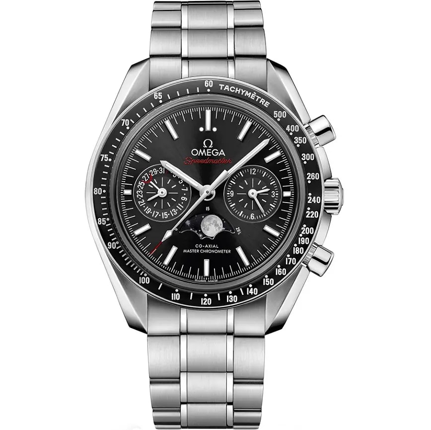 Đồng Hồ Omega Speedmaster Moon Phase 'Black' 304-30-44-52-01-001 Đồng Hồ Omega Speedmaster Moon Phase 'Black' 304-30-44-52-01-001
