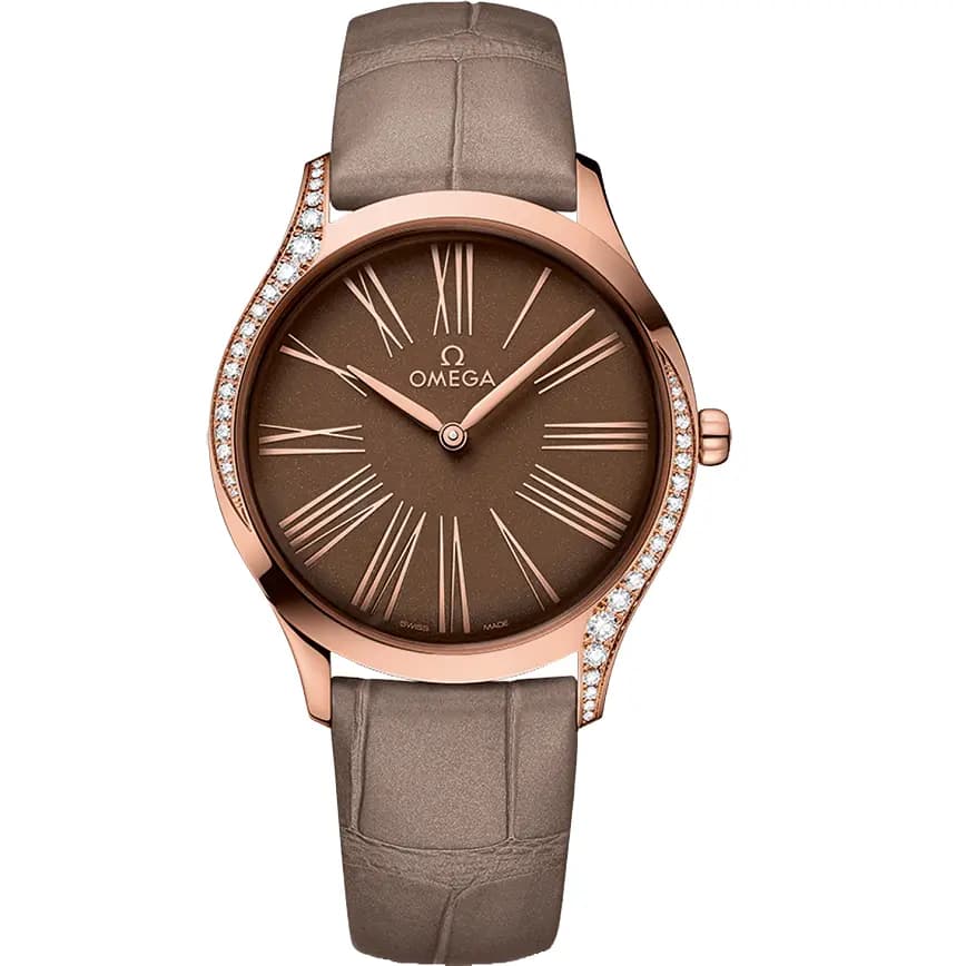 Đồng Hồ Omega De Ville Diamond 'Brown' 428-58-36-60-13-001 Đồng Hồ Omega De Ville Diamond 'Brown' 428-58-36-60-13-001