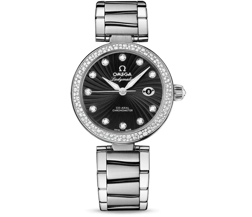 Đồng Hồ Omega DeVille Wave-Patterned 'Black' 425-35-34-20-51-001 Đồng Hồ Omega DeVille Wave-Patterned 'Black' 425-35-34-20-51-001