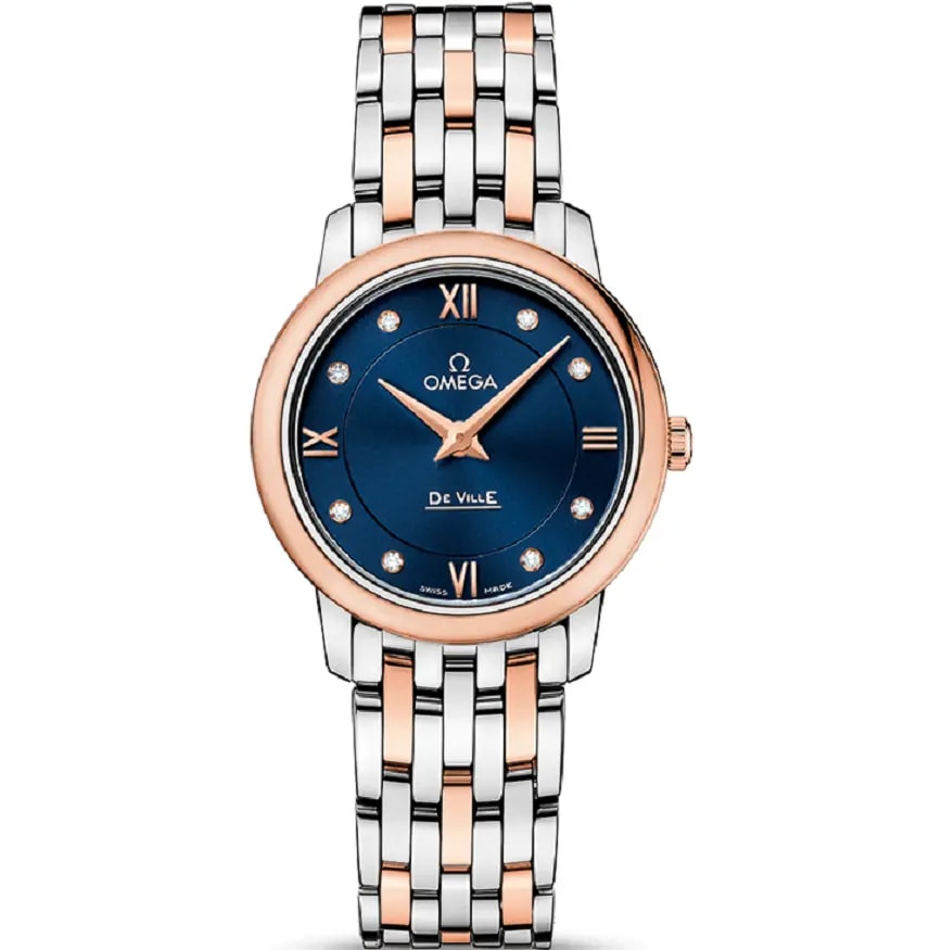 Đồng Hồ Omega De Ville Blue Diamond 'Silver' 424-20-27-60-53-001 Đồng Hồ Omega De Ville Blue Diamond 'Silver' 424-20-27-60-53-001