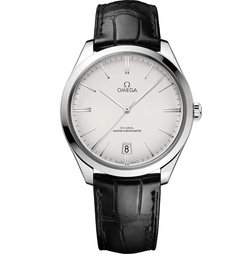 Đồng Hồ Omega De Ville Silver Dial 'Black' 435-13-40-21-02-001 Đồng Hồ Omega De Ville Silver Dial 'Black' 435-13-40-21-02-001