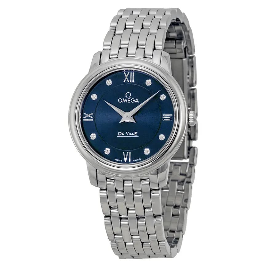 Đồng Hồ Omega De Ville Blue Dial 'Blue Diamond' 424-10-27-60-53-003 Đồng Hồ Omega De Ville Blue Dial 'Blue Diamond' 424-10-27-60-53-003