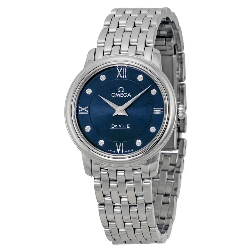 Đồng Hồ Omega De Ville Blue Dial 'Blue Diamond' 424-10-27-60-53-003 Đồng Hồ Omega De Ville Blue Dial 'Blue Diamond' 424-10-27-60-53-003
