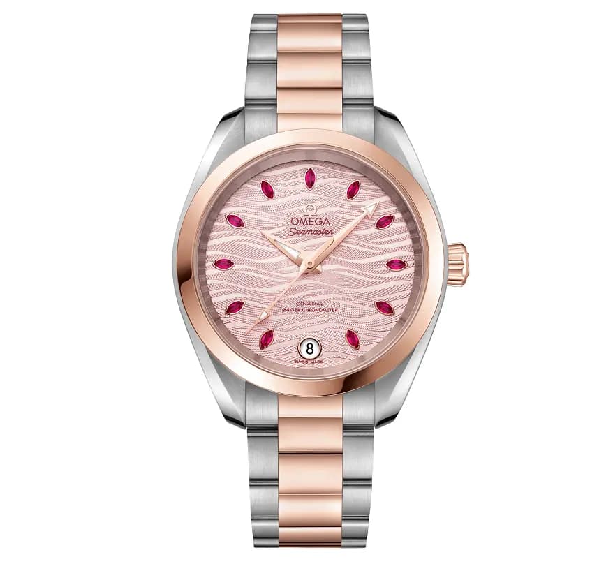 Đồng Hồ Omega Seamaster Diamond 'Pink' 220-20-34-20-60-001 Đồng Hồ Omega Seamaster Diamond 'Pink' 220-20-34-20-60-001