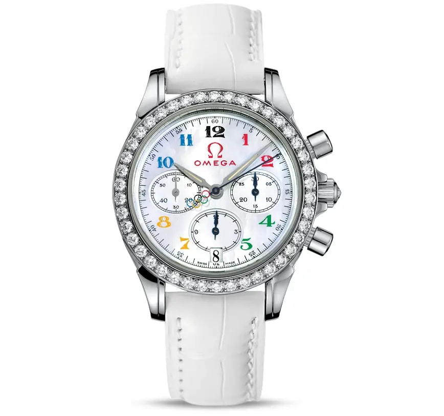 Đồng Hồ Omega Olympic Collection Timeless 'White' 4876-70-36 Đồng Hồ Omega Olympic Collection Timeless 'White' 4876-70-36