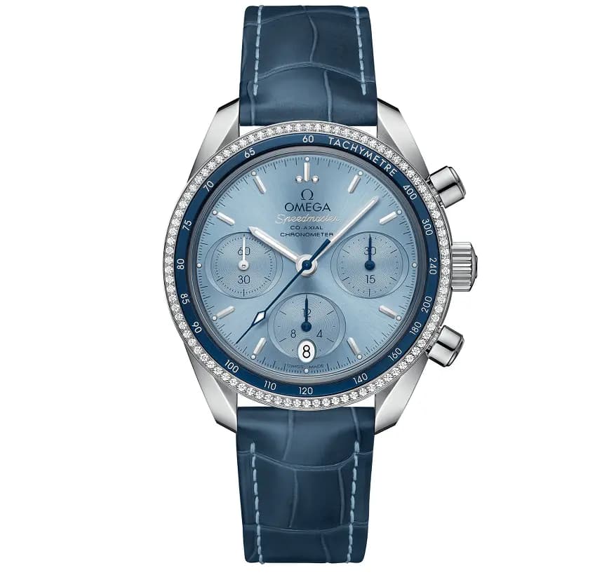 Đồng Hồ Omega Speedmaster Chronograph 'Blue' 324-38-38-50-03-001 Đồng Hồ Omega Speedmaster Chronograph 'Blue' 324-38-38-50-03-001