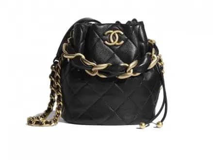 Túi Chanel Drawstring Shiny Lambskin 'Black' AS2390-B05101-94305 Túi Chanel Drawstring Shiny Lambskin 'Black' AS2390-B05101-94305