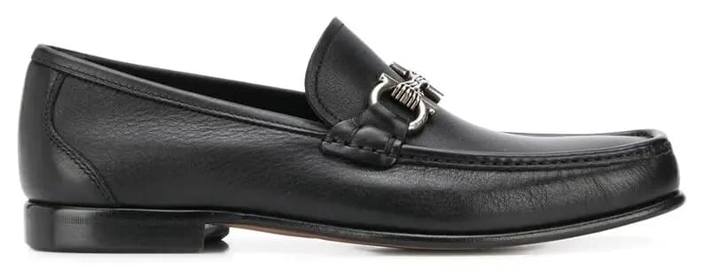 Giày SALVATORE FERRAGAMO Gancini Loafers In Black 02C226-725287 Giày SALVATORE FERRAGAMO Gancini Loafers In Black 02C226-725287