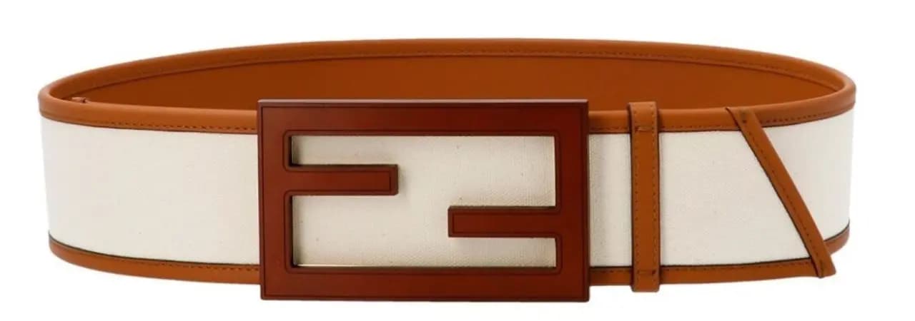 Thắt Lưng Fendi Beige Canvas Belt 8C0616AFCFF1DSP Thắt Lưng Fendi Beige Canvas Belt 8C0616AFCFF1DSP