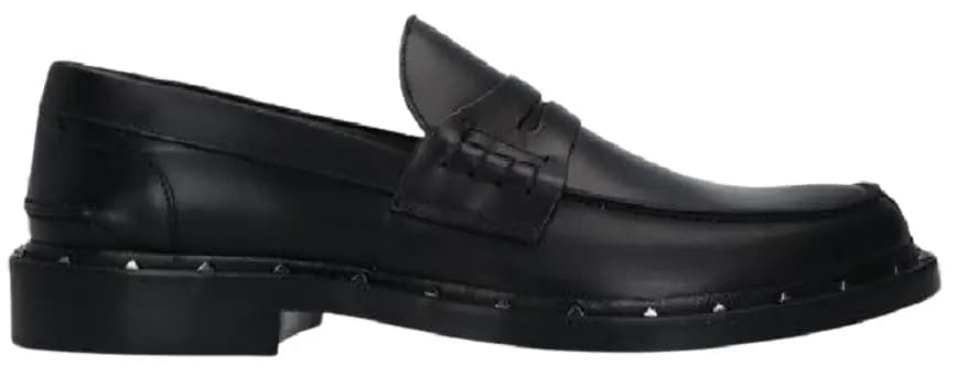 Giày Valentino Shiny Leather Loafers Black VY2S0C42PMF0NO Giày Valentino Shiny Leather Loafers Black VY2S0C42PMF0NO