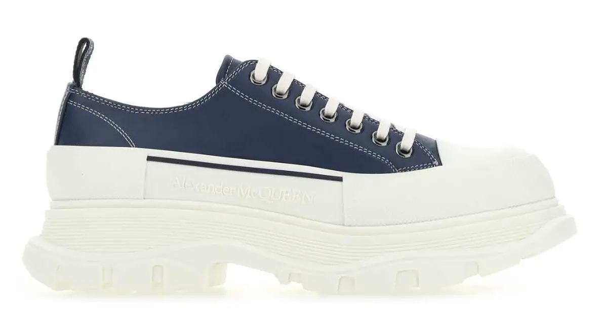 Giày Alexander McQueen Tread Slick Lace Up 'Denim Blue' 627225-WIAM2-4456 — kich-thuoc: 42 Giày Alexander McQueen Tread Slick Lace Up 'Denim Blue' 627225-WIAM2-4456 — kich-thuoc: 42