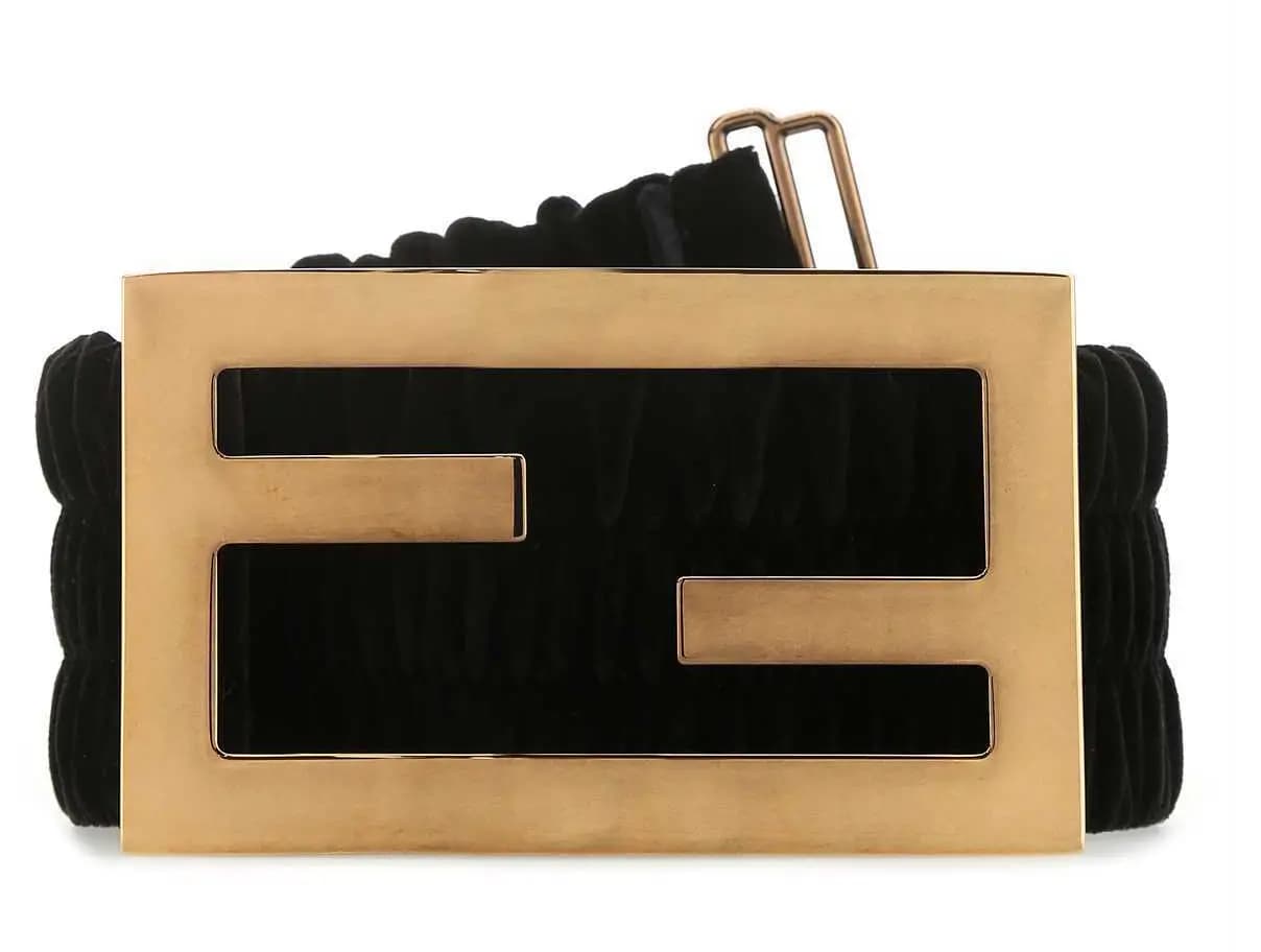 Thắt Lưng Fendi FF Ruched Belt 8C0621ADLM-F155L Thắt Lưng Fendi FF Ruched Belt 8C0621ADLM-F155L