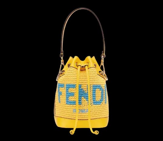 Túi Fendi Bucket with Logo 'Yellow' 8BS010AFQLF1EEV Túi Fendi Bucket with Logo 'Yellow' 8BS010AFQLF1EEV