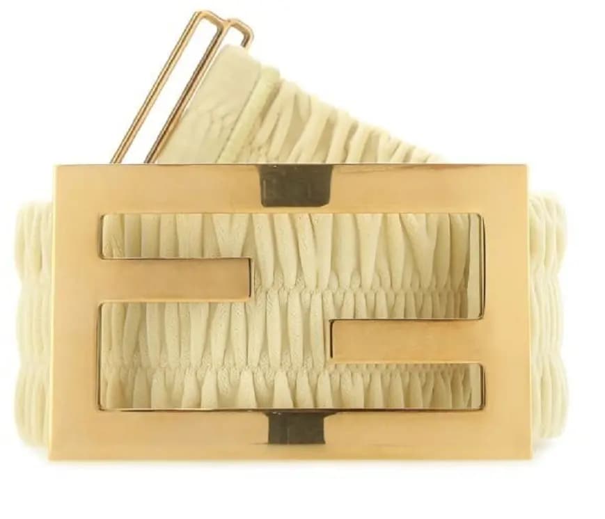 Thắt Lưng Fendi FF Ruched Belt 8C0621ADLM-F1CHC Thắt Lưng Fendi FF Ruched Belt 8C0621ADLM-F1CHC