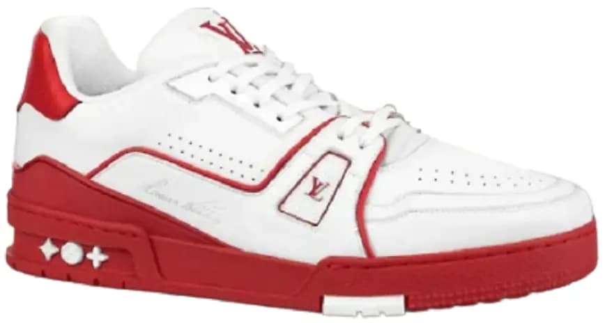 Giày Louis Vuitton Trainer Monogram 'White Red' 1A8SK2 Giày Louis Vuitton Trainer Monogram 'White Red' 1A8SK2