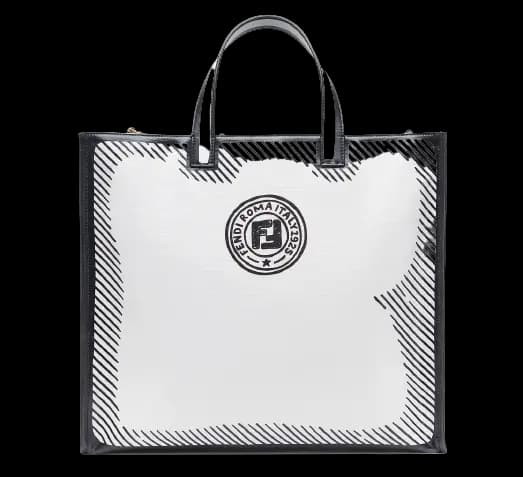 Túi Fendi White Glazed Canvas Bag 8BH357ADBMF1C7A Túi Fendi White Glazed Canvas Bag 8BH357ADBMF1C7A